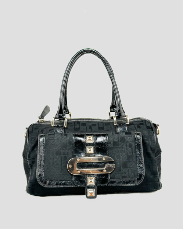 Guess black trunk bag