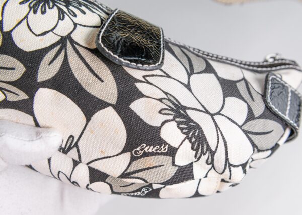 Black and White Floral Guess Vintage Bag - Image 7