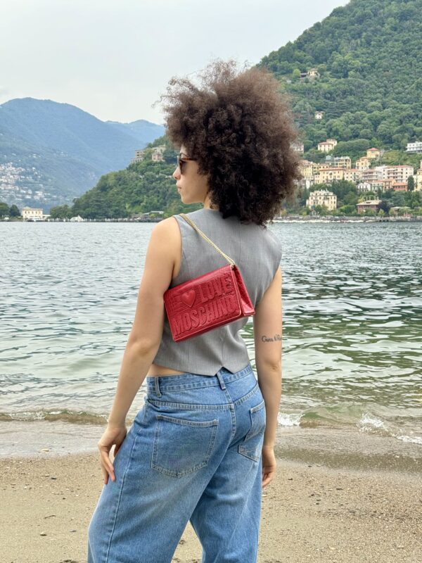 Red love Moschino bag - Image 3