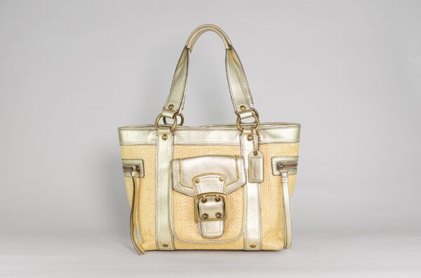 Straw Coach bag