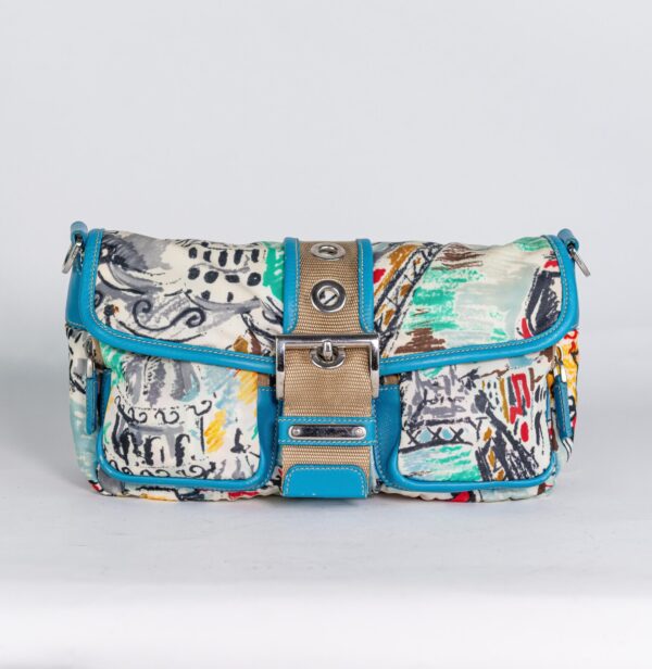 Prada blue printed Nylon bag - 2004 collection