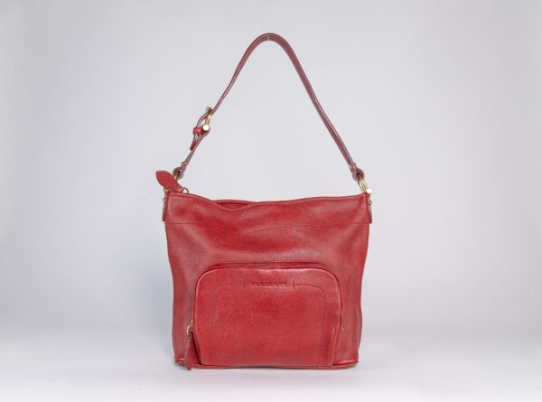 Red Burberry bag