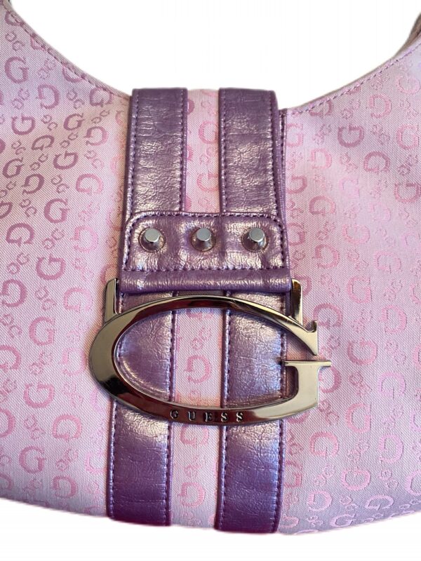 A Guess bag in soft pink with delicate lilac accents - Image 2