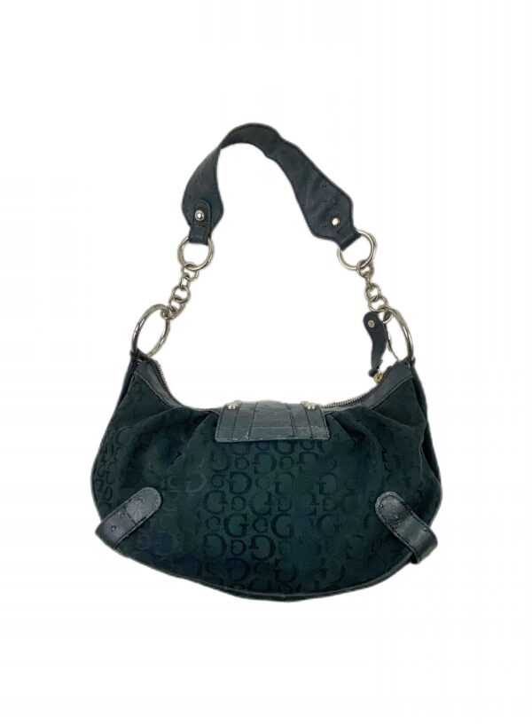 A classic vintage Guess shoulder bag in black - Image 2