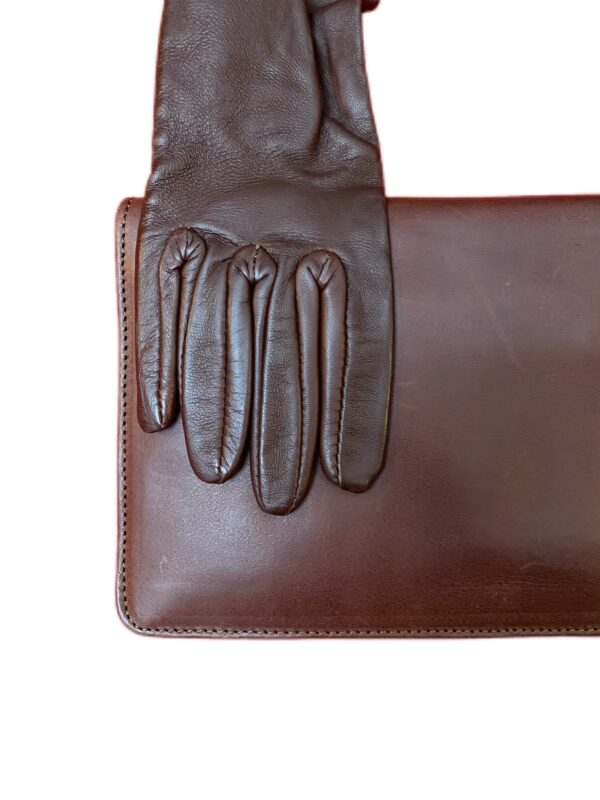 Maison Martin Margiela x H&M 2012 Limited Edition "Glove Clutch" in Burgundy Leather - Image 4